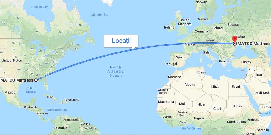 Locații MATCO MATTRESS INTERNATIONAL